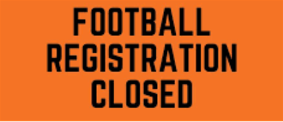 Football Registration NOW CLOSED